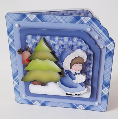 Who's Hiding Behind the Christmas Tree - Girl by Helen Plant