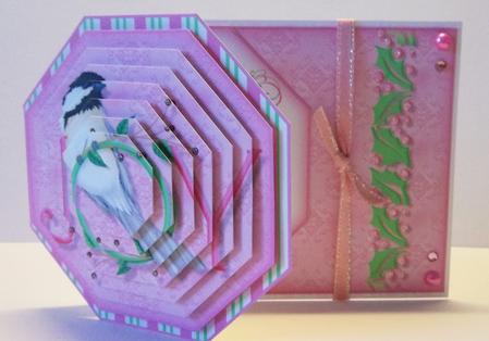 Christmas Joy Octagon Tag Card - Stacker by Helen Plant