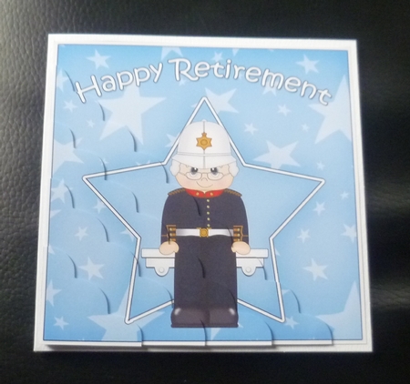 Royal Marine Retirement Scallop Corner Side Stacker by Charlie Angel