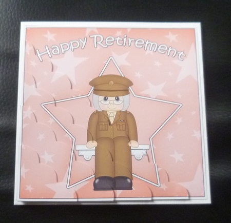 Army Officer Retirement Scallop Corner Side Stacker by Charlie Angel