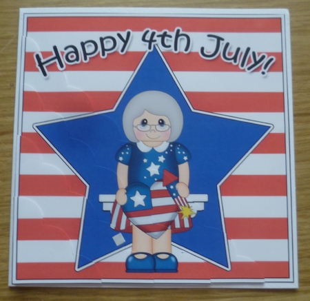 4th July Scallop Corner Side Stacker by Charlie Angel