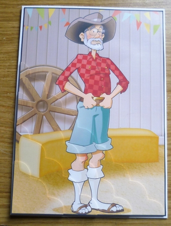 Line Dancer Dude Beard A4 by Charlie Angel