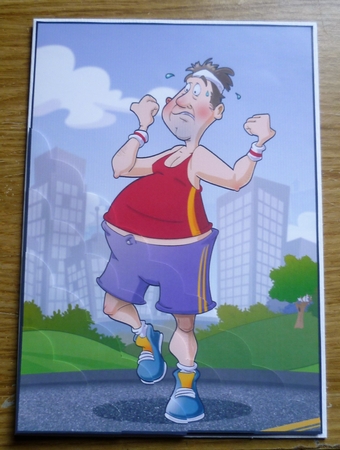 Jogger Dude 2 A4 by Charlie Angel