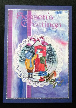 Posting a Letter with Tartan and Lace Step by Step Card by Charlie Angel