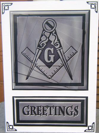 Masonic Greeting Twist Topper by Charlie Angel