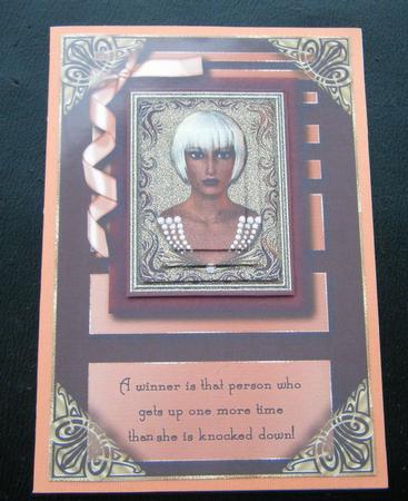 Strong Womanl Card Front by Charlie Angel