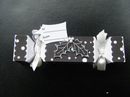 Monochrome Cracker Shaped Treat or Favour Box by Charlie Angel