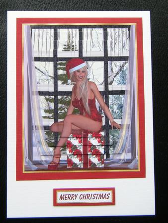 Whats Santa Bringing You Oblong Pyramage by Charlie Angel