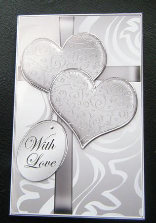 Elegant Romantic Hearts Lottery Wallet Card by Charlie Angel