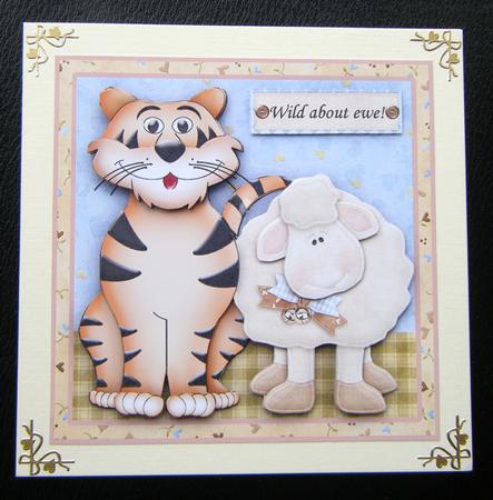 Wild About Ewe! Topper and Decoupage by Charlie Angel