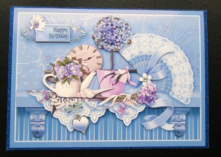 Pretty Things in Blue Decoupage by Charlie Angel
