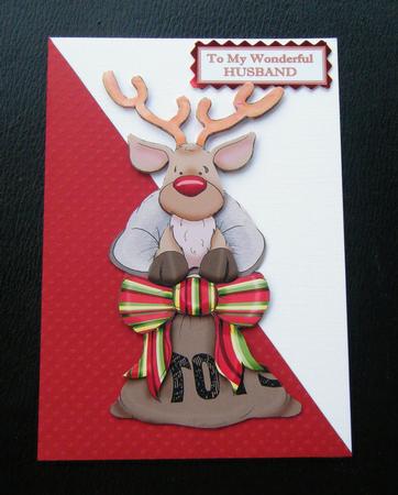 Sack'o Reindeer Doodles Large Image by Charlie Angel