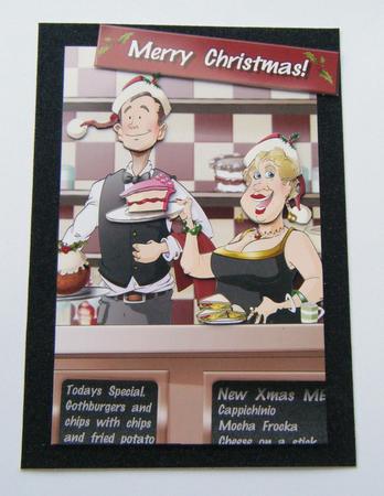Christmas Cafe Couple. by Charlie Angel