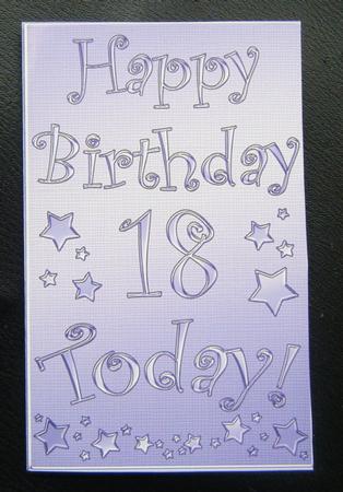 18th Birthday Metallic Age Lottery or Gift Token Wallet Car by Charlie Angel