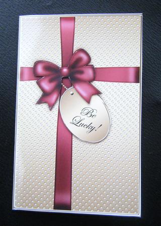 Elegant Gift Parcel Lottery Wallet Card by Charlie Angel