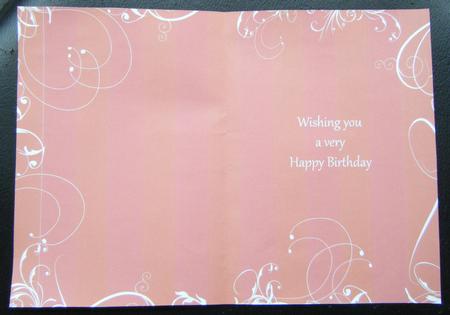 Swirl Insert Rust Birthday by Charlie Angel