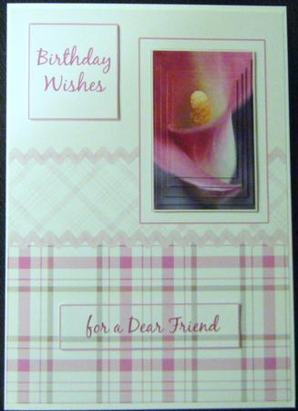Cala Lily Pink Pyramid Card by Charlie Angel