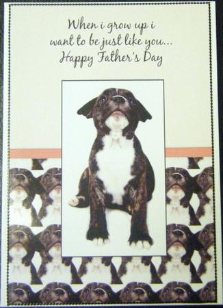 Puppy Father's Day Card by Charlie Angel
