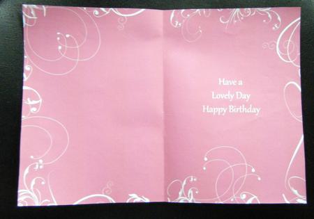 Swirl Insert Raspberry Birthday by Charlie Angel