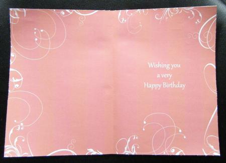 Swirl Insert Burnt Orange Birthday by Charlie Angel