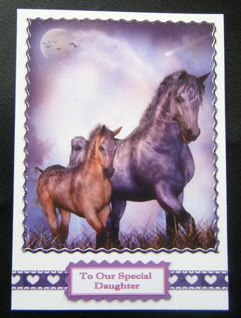 Beautiful Horse & Foal Oval Pyramids by Charlie Angel