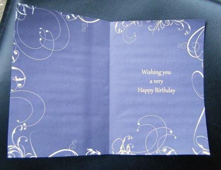 Swirl Insert Birthday in Purple by Charlie Angel