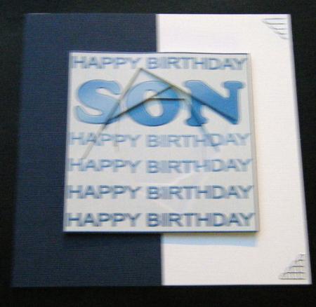 Birthday Son Twisted Tunnel Topper by Charlie Angel
