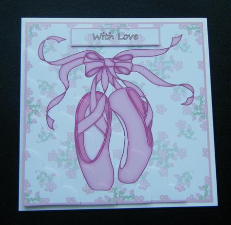 Little Ballerina Shoes Corner Stacker Card by Charlie Angel