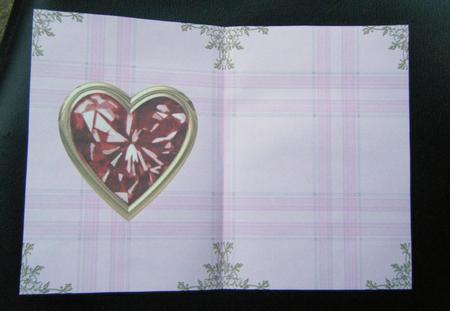 Garnet Birthstone Golden Heart Insert by Charlie Angel