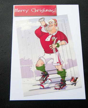Christmas Rugby Dude Wales Pyramid. by Charlie Angel