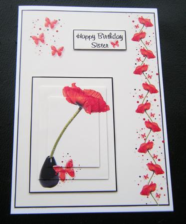 Poppy & Butterfly Wishes Pyramid by Charlie Angel