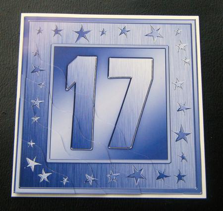 17th Bright Metallic Age Wavy Corner Side Stacker Topper by Charlie Angel