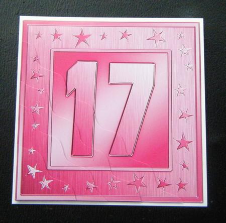 17th Bright Metallic Age Wavy Corner Side Stacker Topper by Charlie Angel