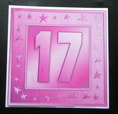 17th Bright Metallic Age Wavy Corner Side Stacker Topper by Charlie Angel