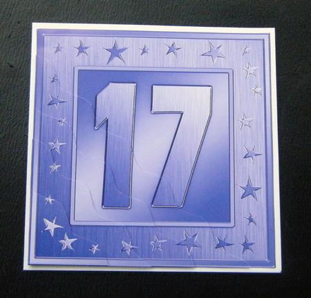 17th Bright Metallic Age Wavy Corner Side Stacker Topper by Charlie Angel
