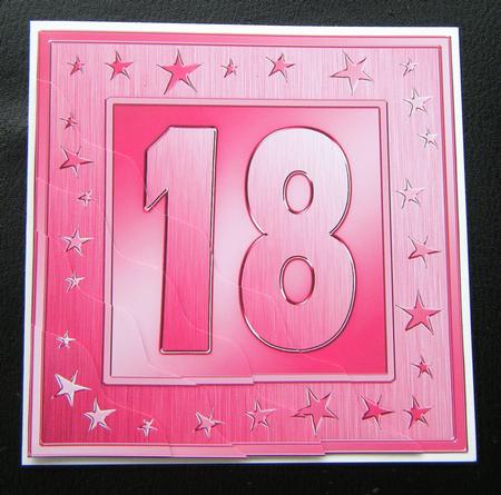 18th Bright Metallic Age Wavy Corner Side Stacker Topper by Charlie Angel