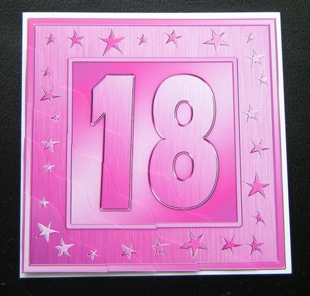 18th Bright Metallic Age Wavy Corner Side Stacker Topper by Charlie Angel