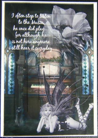 Music & Fairy Card Front by Charlie Angel
