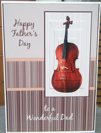 Cello Father's Day Pyramid Card by Charlie Angel