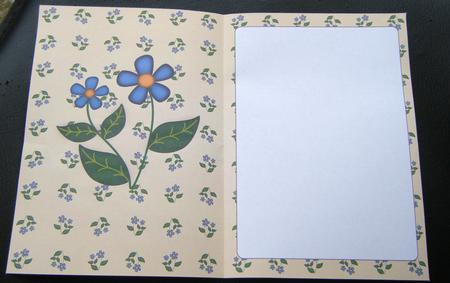 Blue Flowers Insert by Charlie Angel