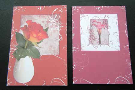 Floral Swirl Notelets 'the Deeps' by Charlie Angel