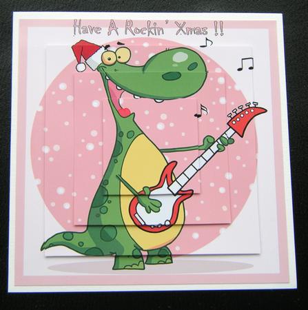 Have a Rockin' Xmas Female Pyramid Card by Charlie Angel