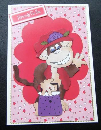 Cute Red Hatters, Monkeys by Charlie Angel