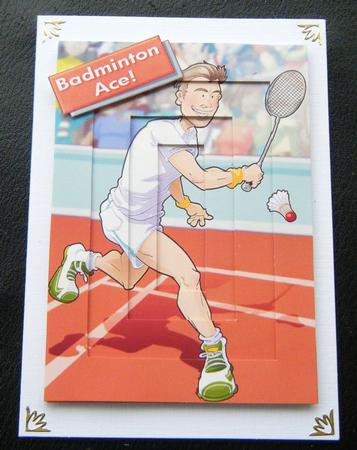 Badminton Dude Inverted Pyramid. by Charlie Angel
