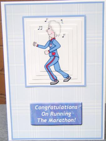 Humourous Congratulations on Running the Marathon by Charlie Angel