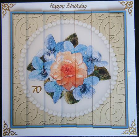 Flowers and Pearls Quick Card with Side Stacker Topper by Charlie Angel