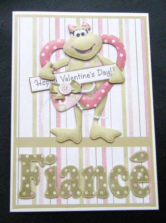 Hoppy Valentines Day Fiance Card by Charlie Angel