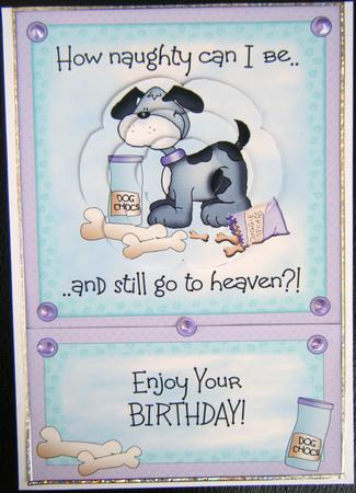 How Naughty Can I Be - Easel Card with Petal Stacker by Charlie Angel