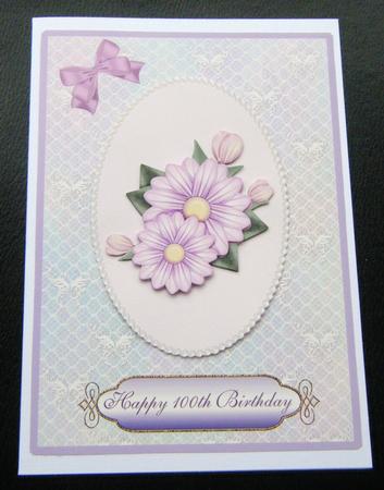 Lilac Daisies - 90th & 100th Birthday by Charlie Angel
