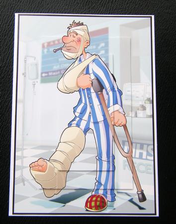 Get Well Dude A4. by Charlie Angel